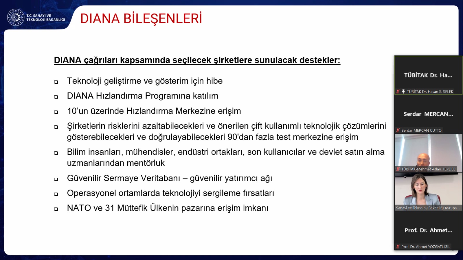  Defence Innovation Accelerator for the North Atlantic (DIANA) Programı Toplantısı